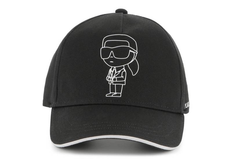 KARL LAGERFELD Baseball Cap Karl Lagerfeld Kids stylische Cap in schwarz mit weißem Karl-Motiv von KARL LAGERFELD