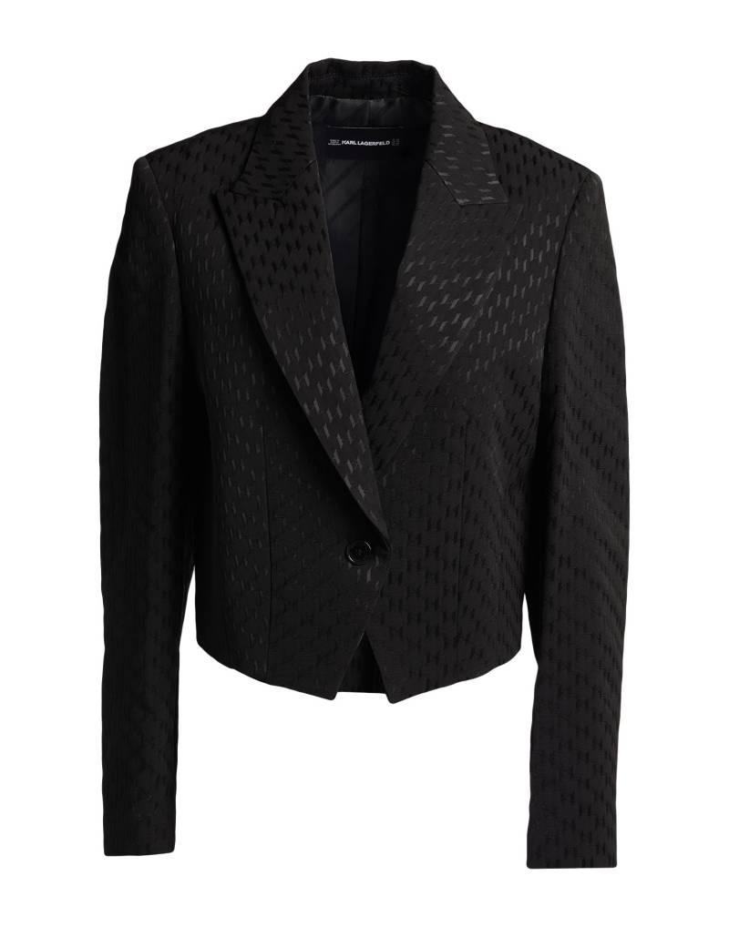 KARL LAGERFELD Blazer Damen Schwarz von KARL LAGERFELD