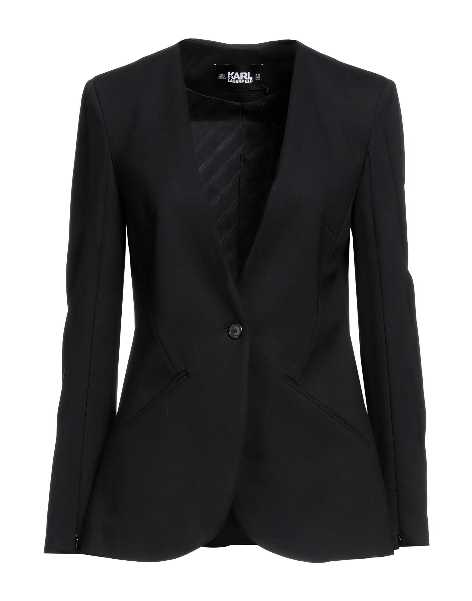 KARL LAGERFELD Blazer Damen Schwarz KARL LAGERFELD Blazer Damen Schwarz von KARL LAGERFELD
