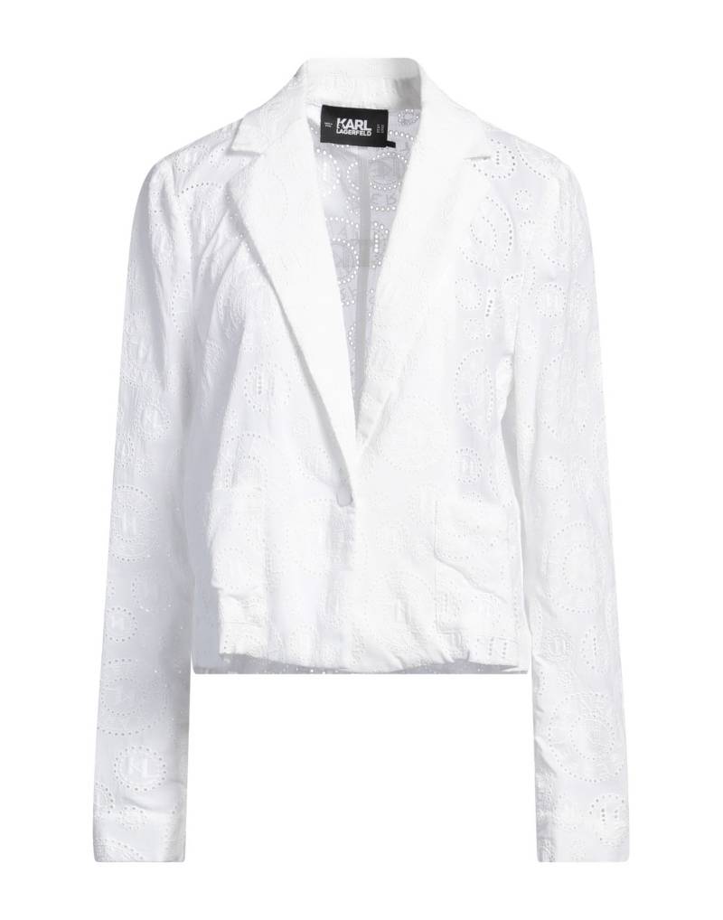 KARL LAGERFELD Blazer Damen Weiß von KARL LAGERFELD