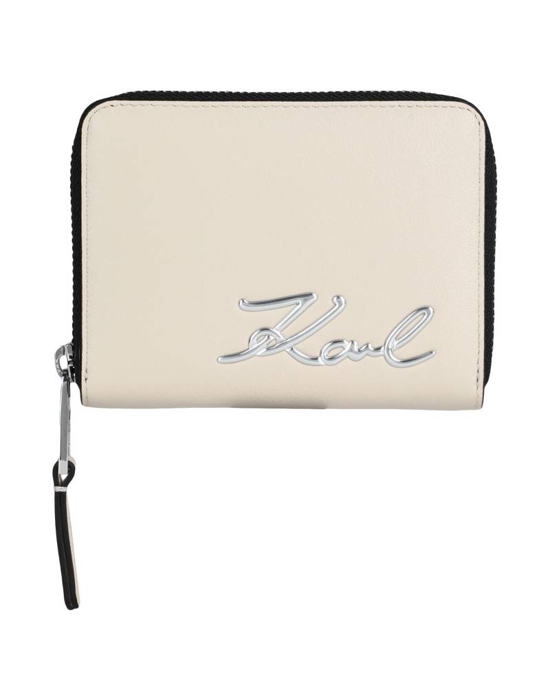 KARL LAGERFELD Brieftasche Damen Cremeweiß von KARL LAGERFELD