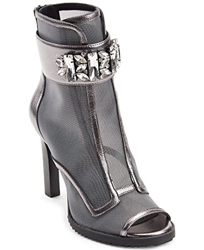KARL LAGERFELD Damen Blayze Fashion Bootie Mode-Stiefel, Silber, 36.5 EU von KARL LAGERFELD