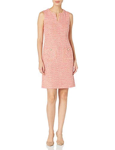 KARL LAGERFELD Damen Etuikleid aus Tweed mit Taschen Lssiges Kleid, Clementine, 42 von KARL LAGERFELD