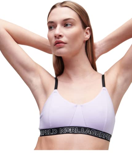 KARL LAGERFELD Damen Ikonik 2.0 Bralette Pastelllila M von KARL LAGERFELD