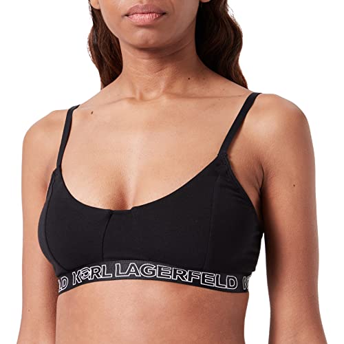 KARL LAGERFELD Damen Ikonik 2.0 Bralette Schwarz S von KARL LAGERFELD