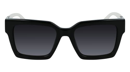 Karl Lagerfeld Damen KL6057S Sonnenbrille, Schwarz/Weiß, Einheitsgröße von KARL LAGERFELD