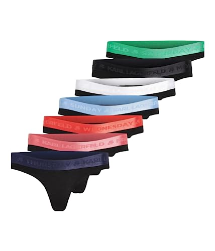 KARL LAGERFELD Damen Karl Lagerfeld Damen Day Of The Week Slip (X7), Multi, XS von KARL LAGERFELD