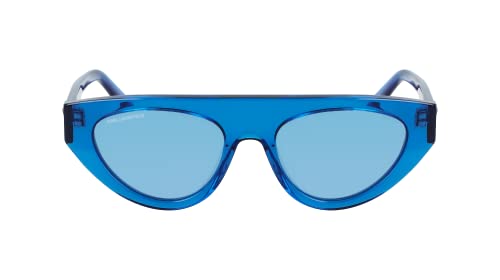 KARL LAGERFELD Damen Kl6043s Sonnenbrille, Blue Transparent, Einheitsgröße von KARL LAGERFELD