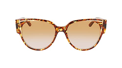 KARL LAGERFELD Damen Kl6068s Sonnenbrille, Textur/Gelb, Einheitsgröße von KARL LAGERFELD