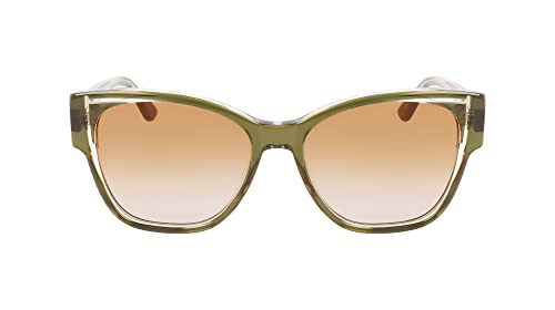 Karl Lagerfeld Unisex KL6069S Sunglasses, 305 Khahi/Crystal, 26 von KARL LAGERFELD