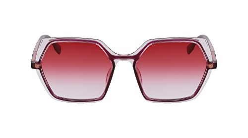 KARL LAGERFELD Damen KL6083S Sonnenbrille, Dunkle Erdbeere/Rose, Einheitsgröße von KARL LAGERFELD