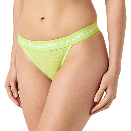 KARL LAGERFELD Damen Logo Gerippter Brasilianer Limette S von KARL LAGERFELD