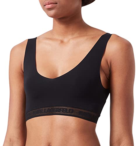 KARL LAGERFELD Damen Ultralight Logo Bralette (2er Pack) Schwarz/Mokka S von KARL LAGERFELD