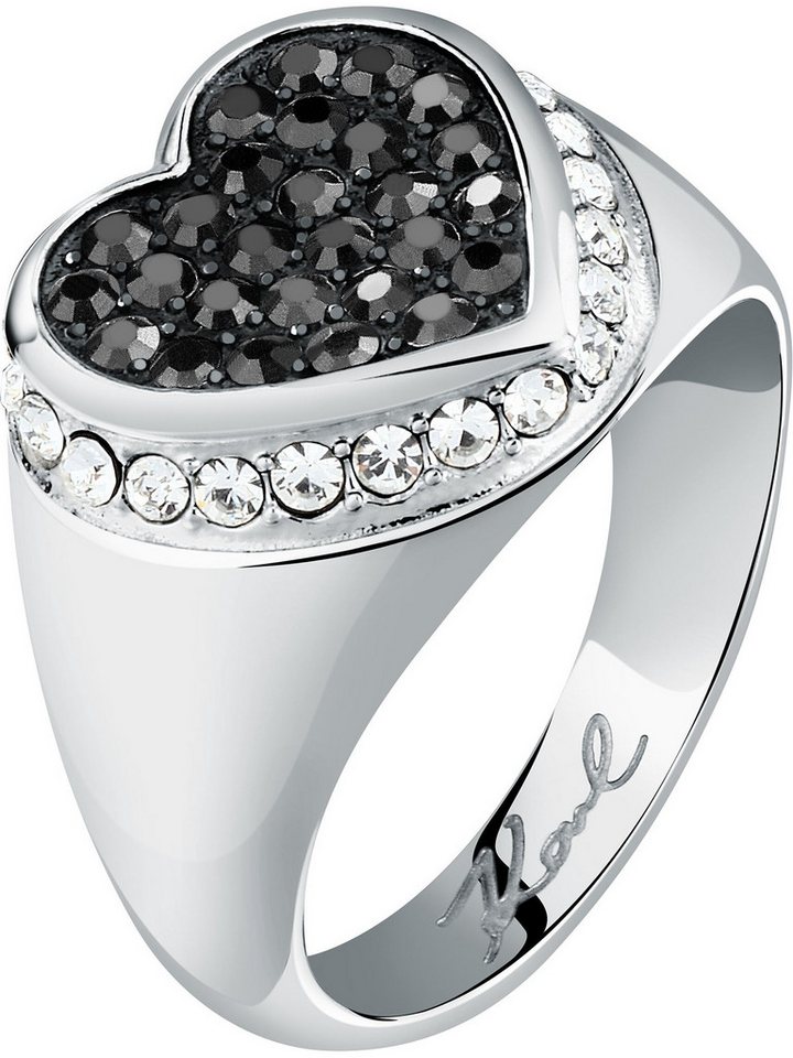 KARL LAGERFELD Fingerring Karl Lagerfeld Damen-Damenring Edelstahl Kristall, Kristall von KARL LAGERFELD