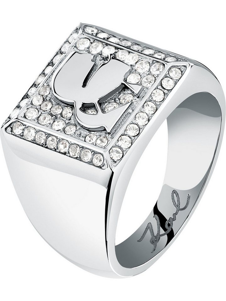 KARL LAGERFELD Fingerring Karl Lagerfeld Damen-Damenring Edelstahl Kristall, Kristall von KARL LAGERFELD