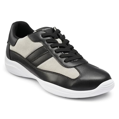 KARL LAGERFELD Herren Lf2s3033-bkg-8 Sneaker, schwarz/grau, 41 EU von KARL LAGERFELD