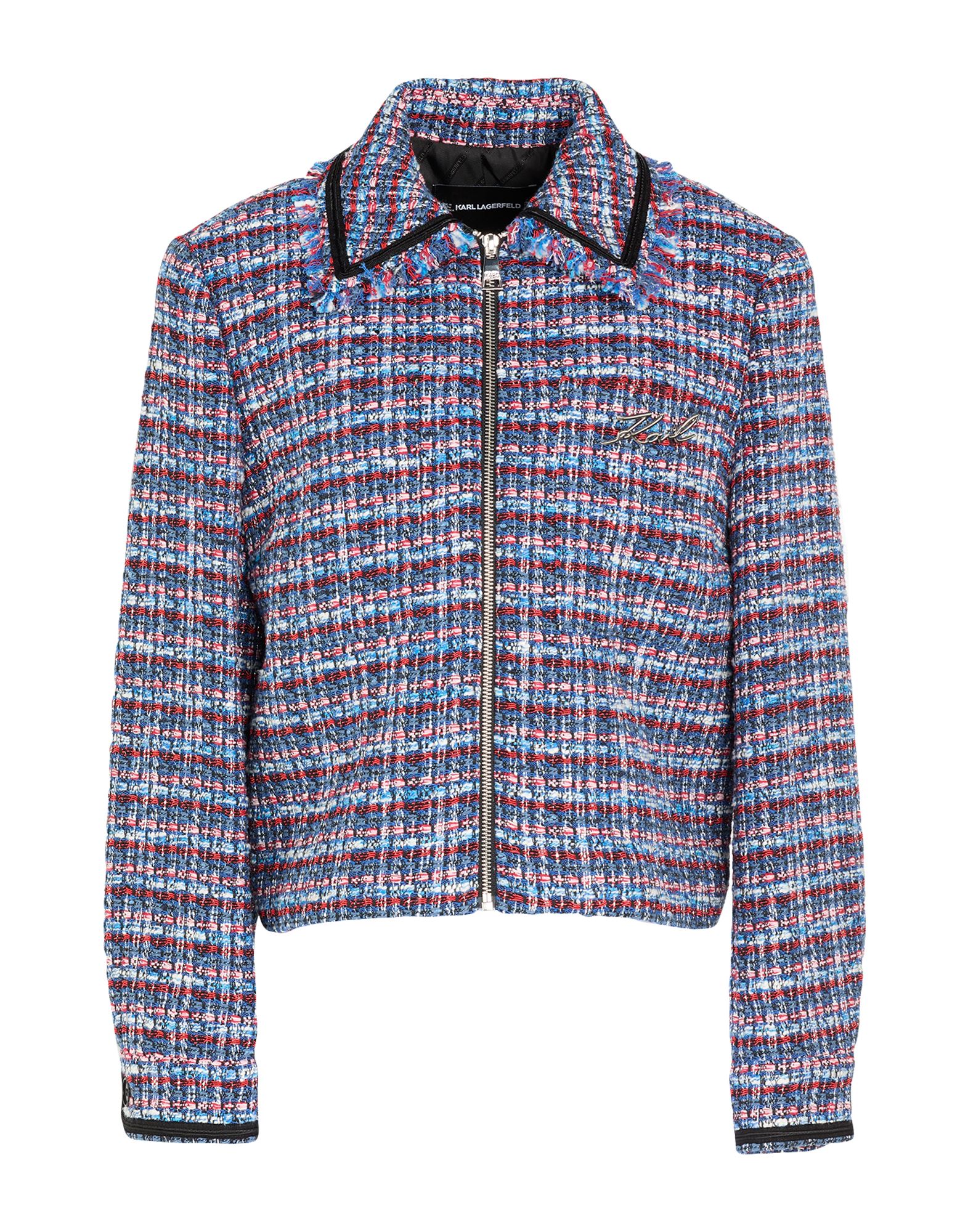 KARL LAGERFELD Jacke & Anorak Damen Blau KARL LAGERFELD Jacke & Anorak Damen Blau von KARL LAGERFELD