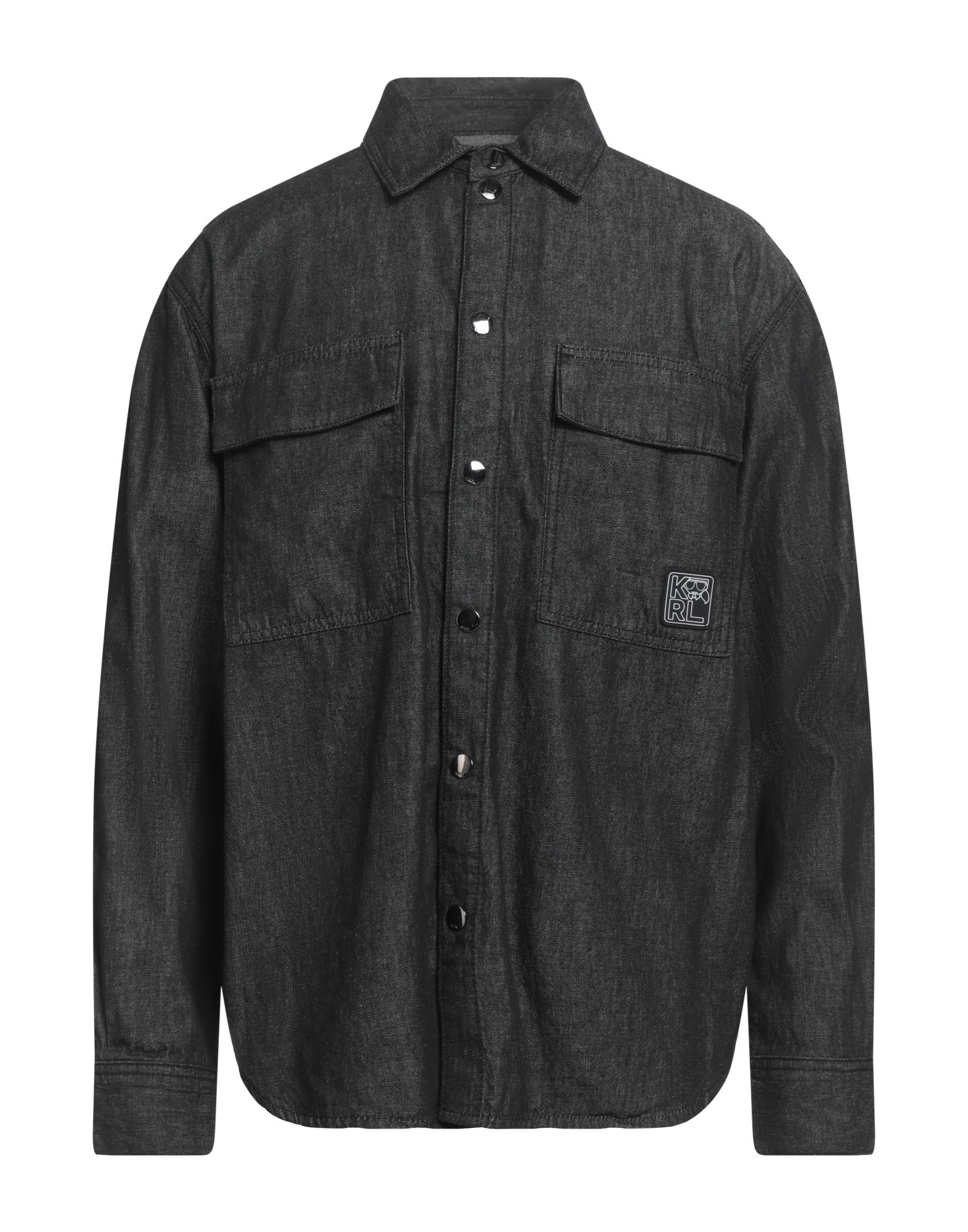 KARL LAGERFELD Jeanshemd Herren Schwarz KARL LAGERFELD Jeanshemd Herren Schwarz von KARL LAGERFELD