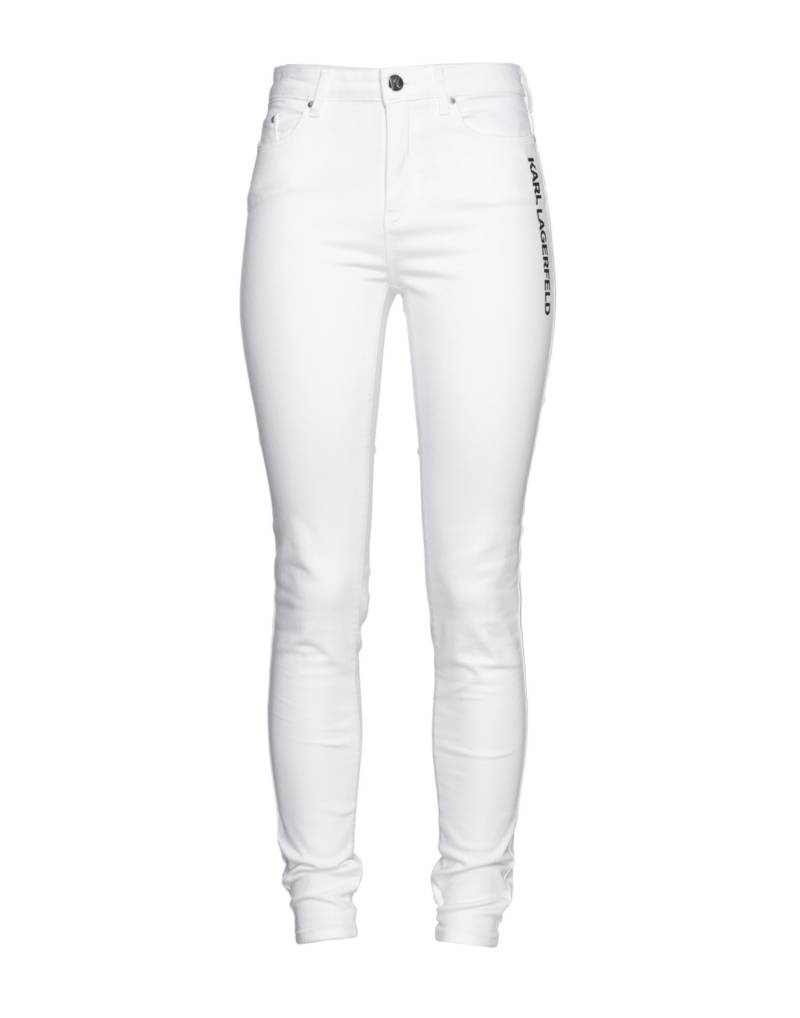 KARL LAGERFELD Jeanshose Damen Weiß von KARL LAGERFELD
