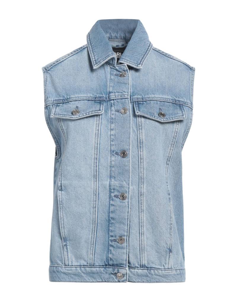 KARL LAGERFELD Jeansjacke/-mantel Damen Blau von KARL LAGERFELD