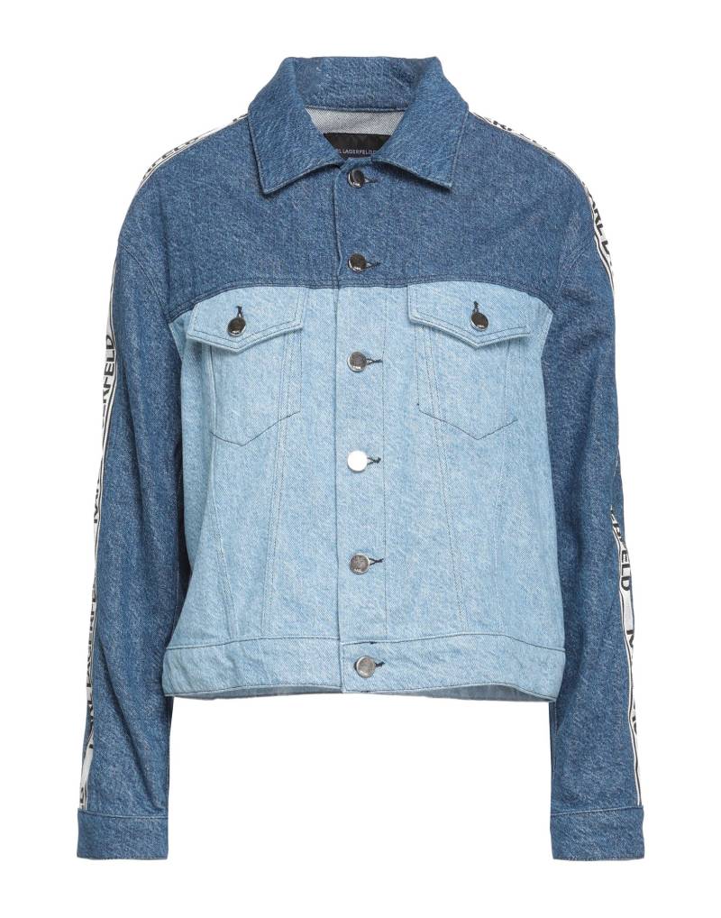 KARL LAGERFELD Jeansjacke/-mantel Damen Blau von KARL LAGERFELD