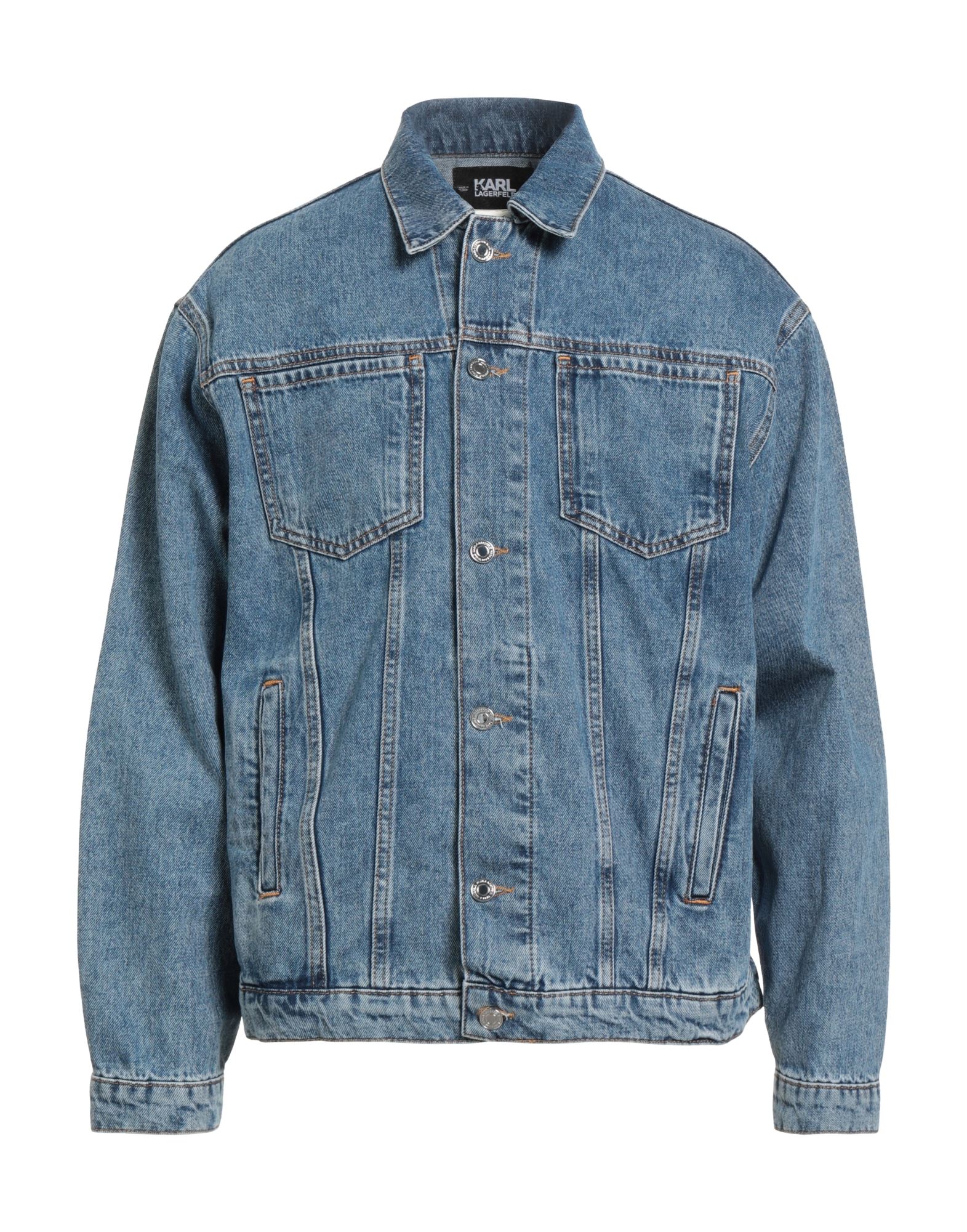 KARL LAGERFELD Jeansjacke/-mantel Herren Blau KARL LAGERFELD Jeansjacke/-mantel Herren Blau von KARL LAGERFELD