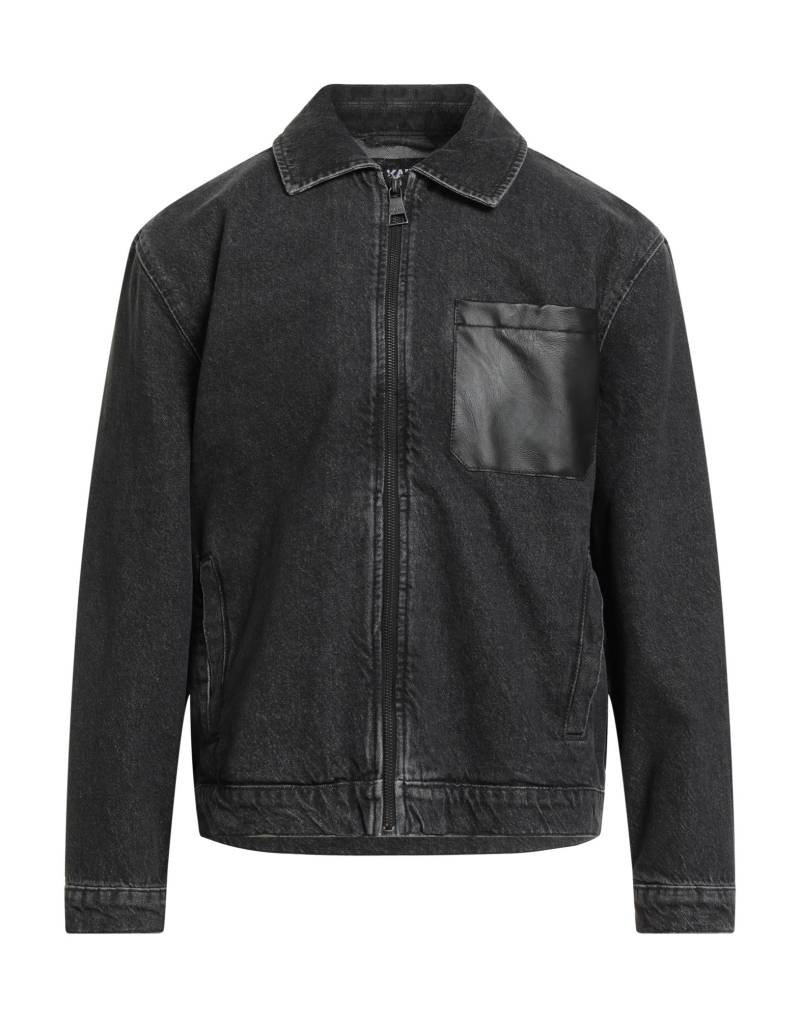 KARL LAGERFELD Jeansjacke/-mantel Herren Schwarz von KARL LAGERFELD