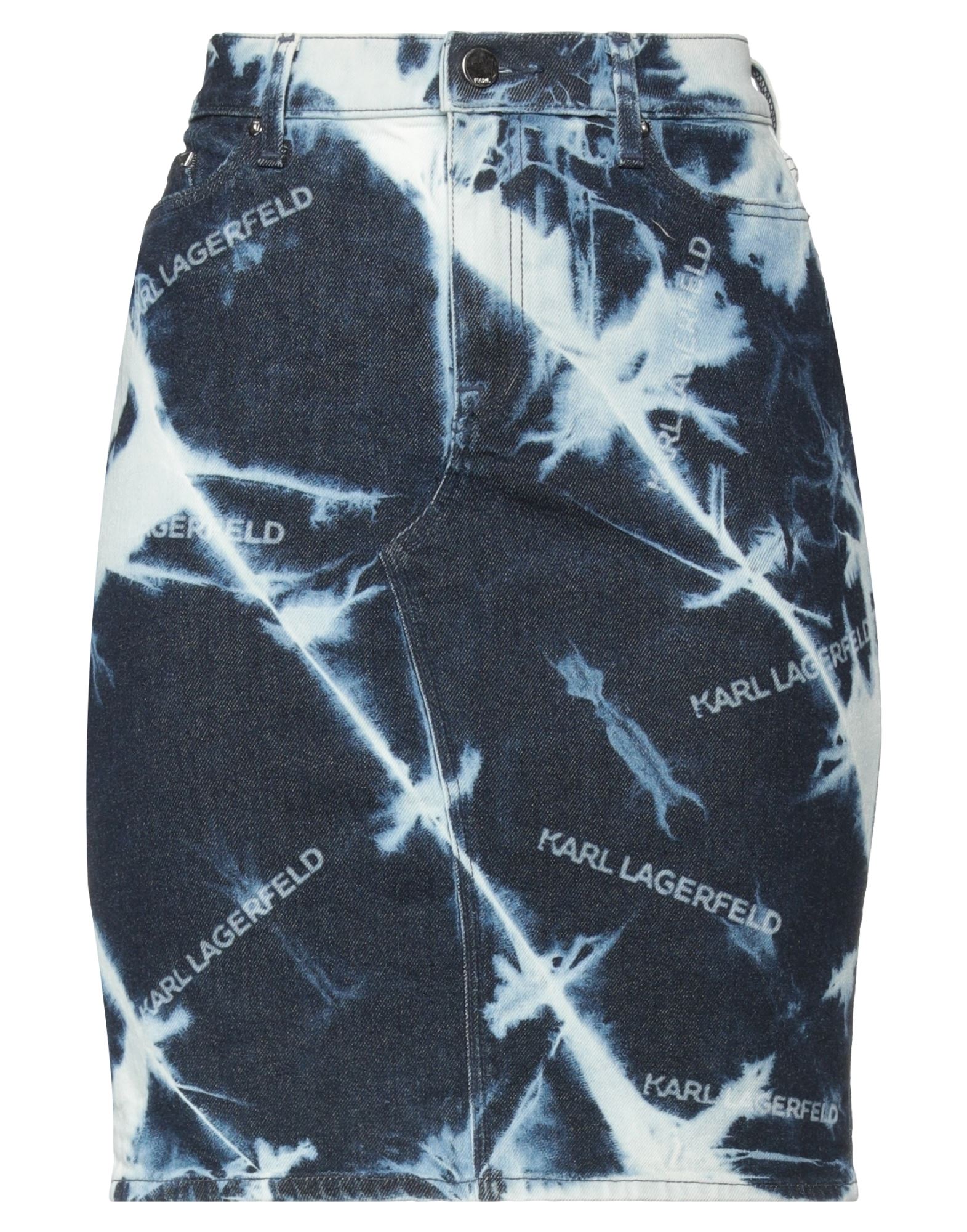 KARL LAGERFELD Jeansrock Damen Blau von KARL LAGERFELD