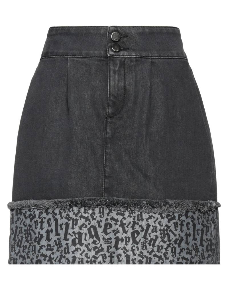 KARL LAGERFELD Jeansrock Damen Schwarz von KARL LAGERFELD