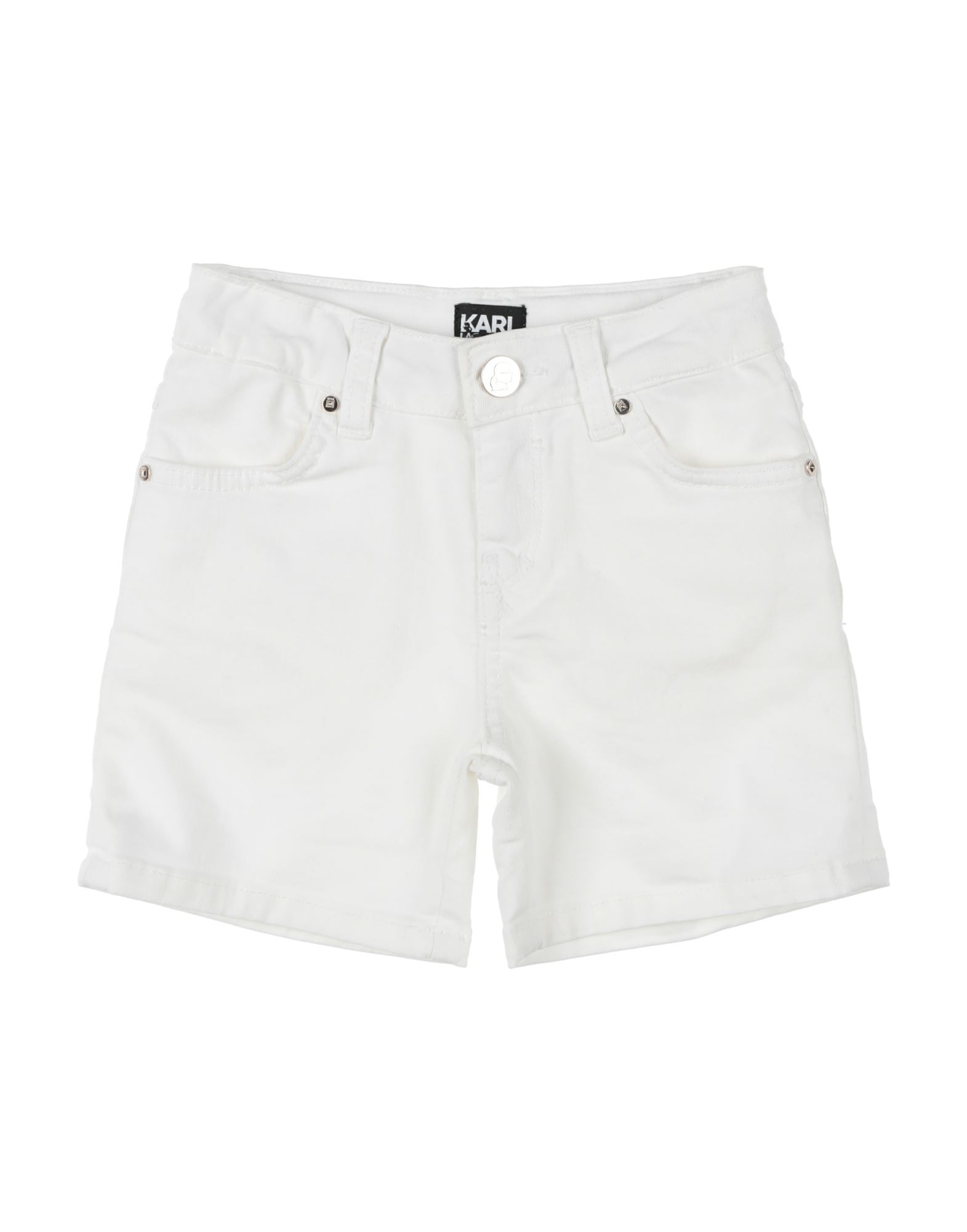 KARL LAGERFELD Jeansshorts Kinder Weiß von KARL LAGERFELD