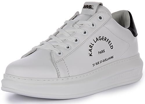 KARL LAGERFELD Kapri Maison Karl Lace Sneaker Herren Weiss - 46 - Sneaker Low Shoes von KARL LAGERFELD