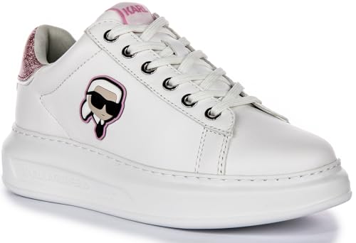 KARL LAGERFELD Kapri Nft Lo Lace Damenschuhe In Weiß/Pink. - EUR 40 von KARL LAGERFELD