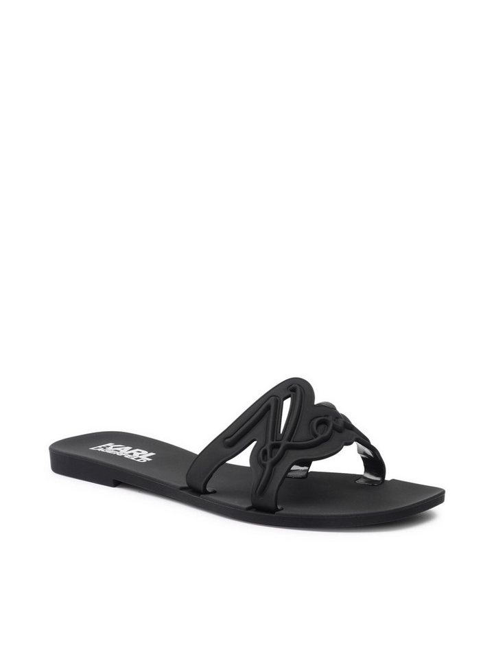 KARL LAGERFELD Karl Lagerfeld Damen Flip-Flops Schwarz KL80008 Badepantolette von KARL LAGERFELD
