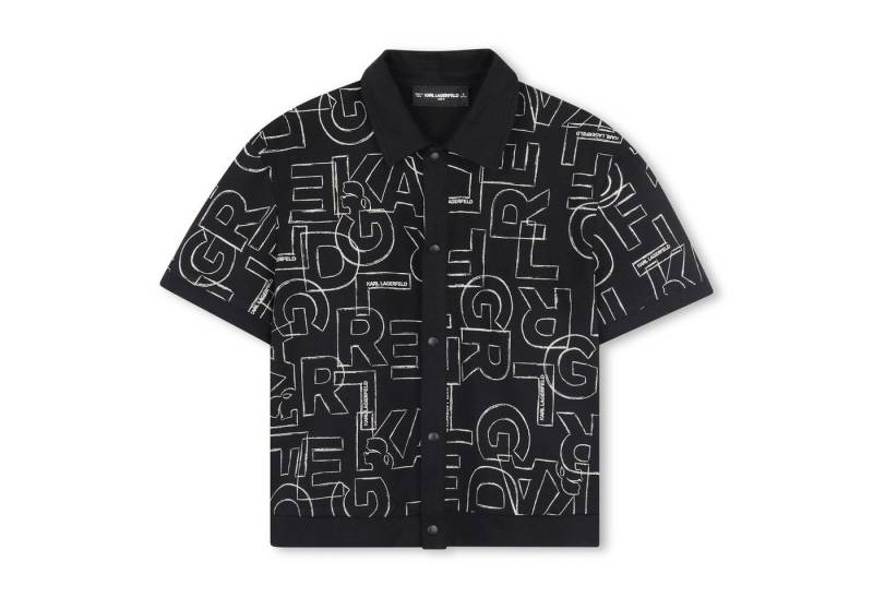 KARL LAGERFELD Kurzarmhemd KARL LAGERFELD KIDS Jersey Kurzarmhemd schwarz von KARL LAGERFELD