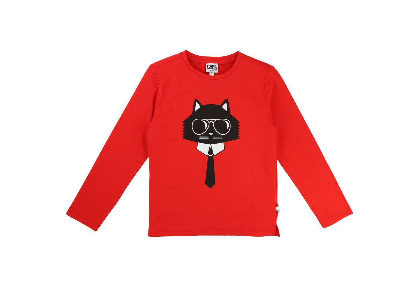 KARL LAGERFELD Langarmshirt KARL LAGERFELD Kids Longsleeve Choupette rot von KARL LAGERFELD