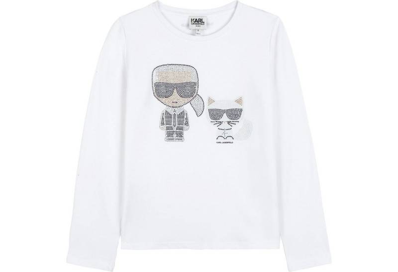 KARL LAGERFELD Langarmshirt Karl Lagerfeld Langarmshirt mit Strasssteinen von KARL LAGERFELD