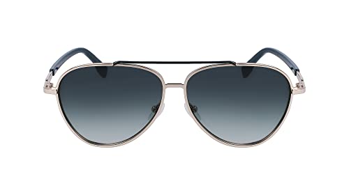 Karl Lagerfeld Men's KL344S Sunglasses, Gold Shiny, Einheitsgröße von KARL LAGERFELD