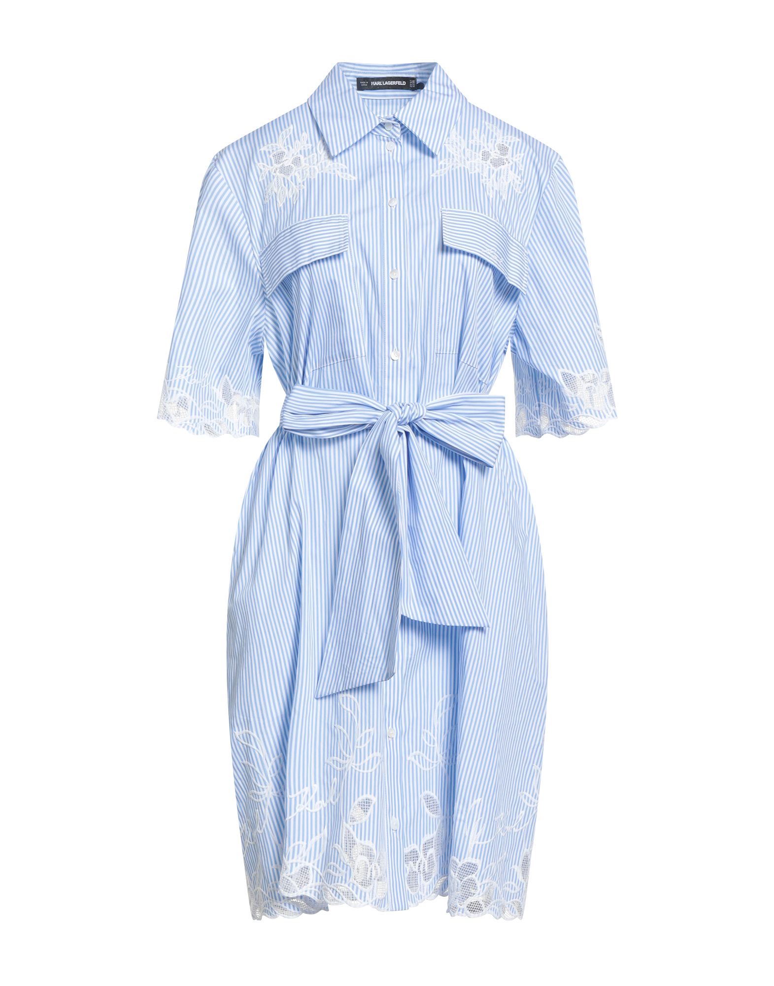 KARL LAGERFELD Midi-kleid Damen Blau von KARL LAGERFELD