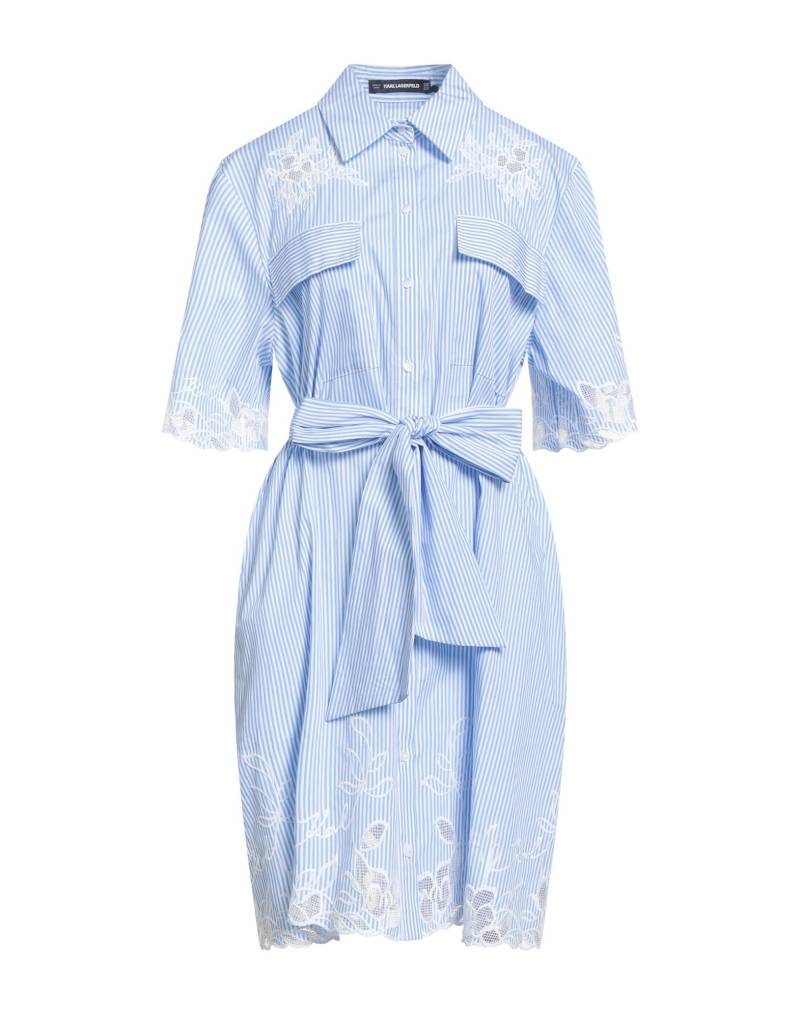 KARL LAGERFELD Midi-kleid Damen Blau von KARL LAGERFELD