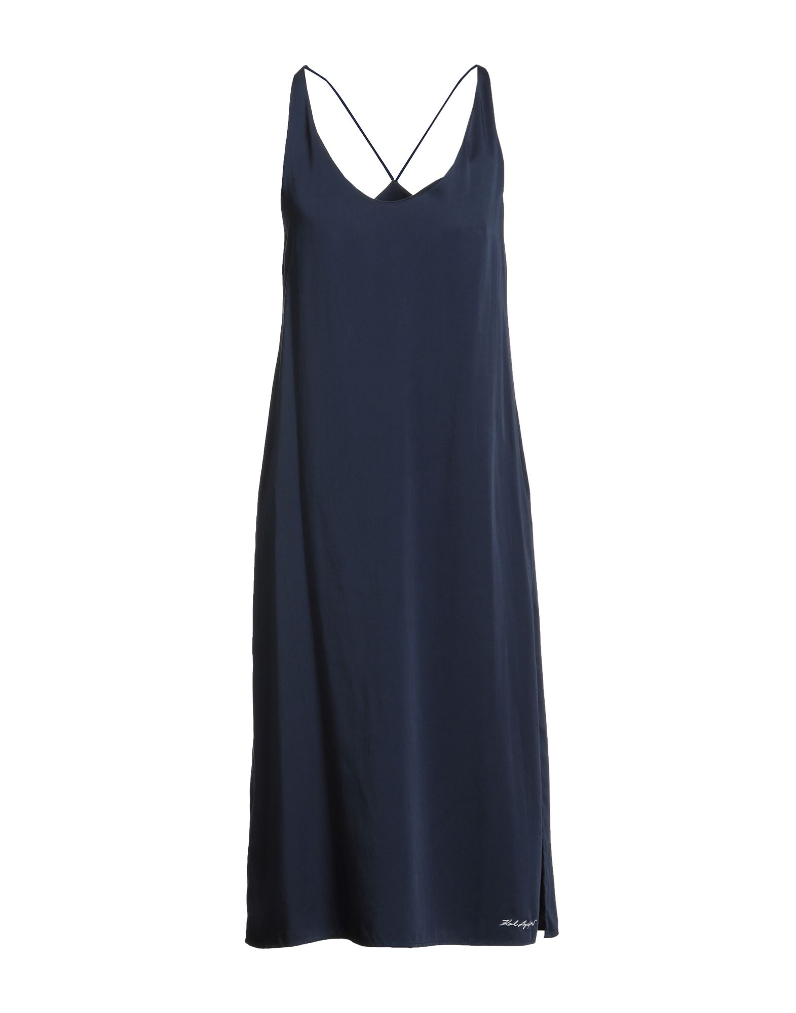 KARL LAGERFELD Midi-kleid Damen Marineblau KARL LAGERFELD Midi-kleid Damen Marineblau von KARL LAGERFELD