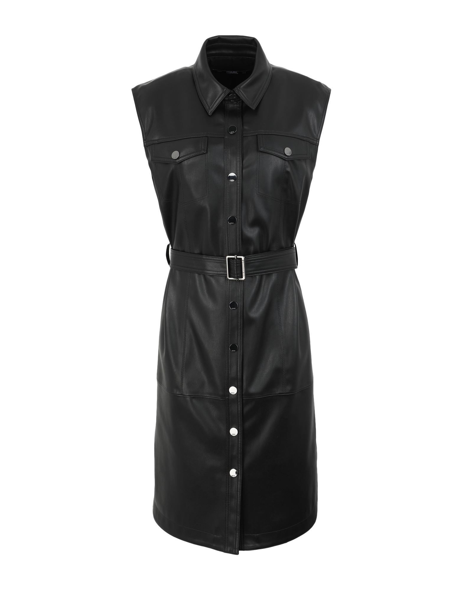 KARL LAGERFELD Midi-kleid Damen Schwarz von KARL LAGERFELD