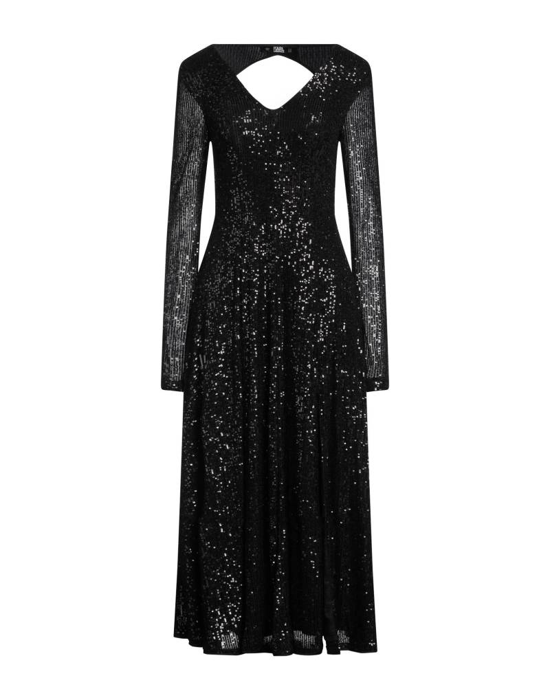 KARL LAGERFELD Midi-kleid Damen Schwarz von KARL LAGERFELD