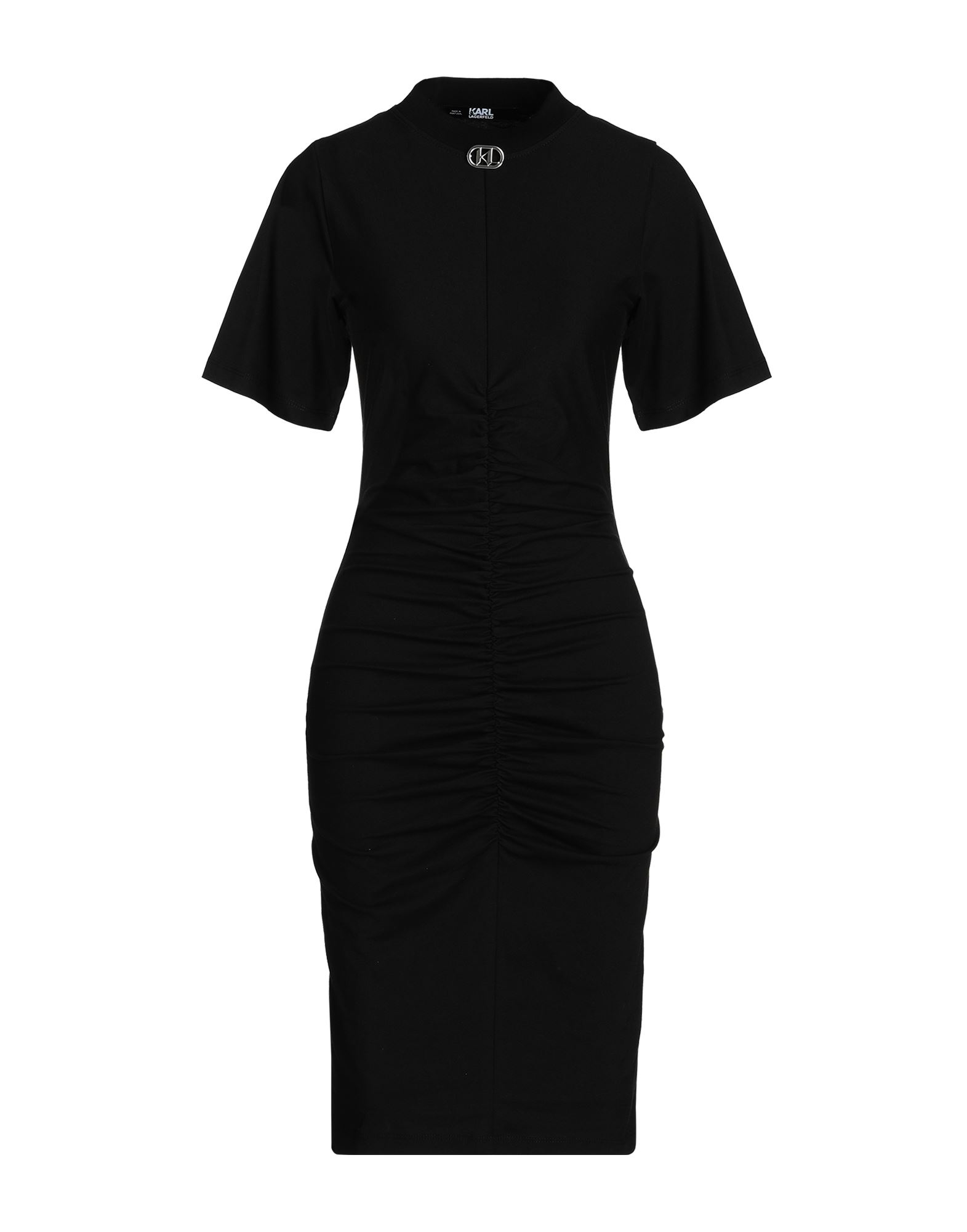 KARL LAGERFELD Midi-kleid Damen Schwarz von KARL LAGERFELD