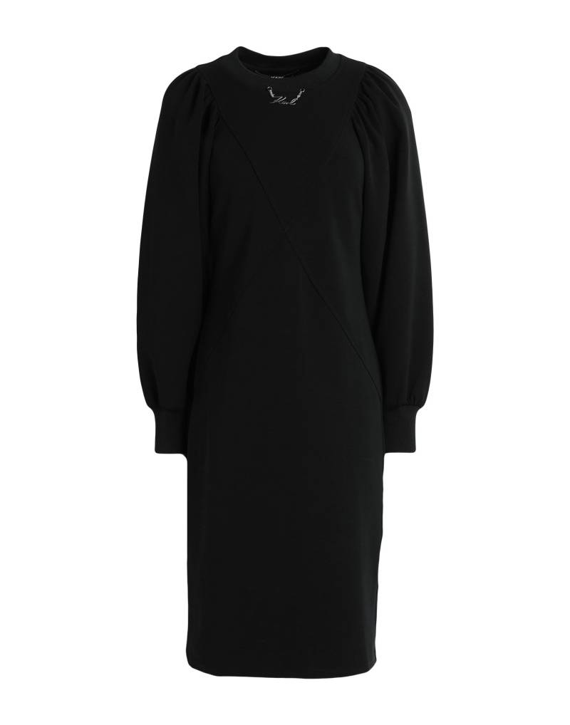 KARL LAGERFELD Midi-kleid Damen Schwarz von KARL LAGERFELD