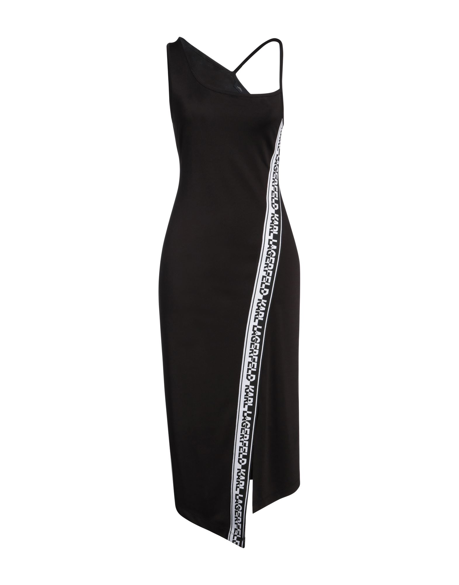 KARL LAGERFELD Midi-kleid Damen Schwarz von KARL LAGERFELD