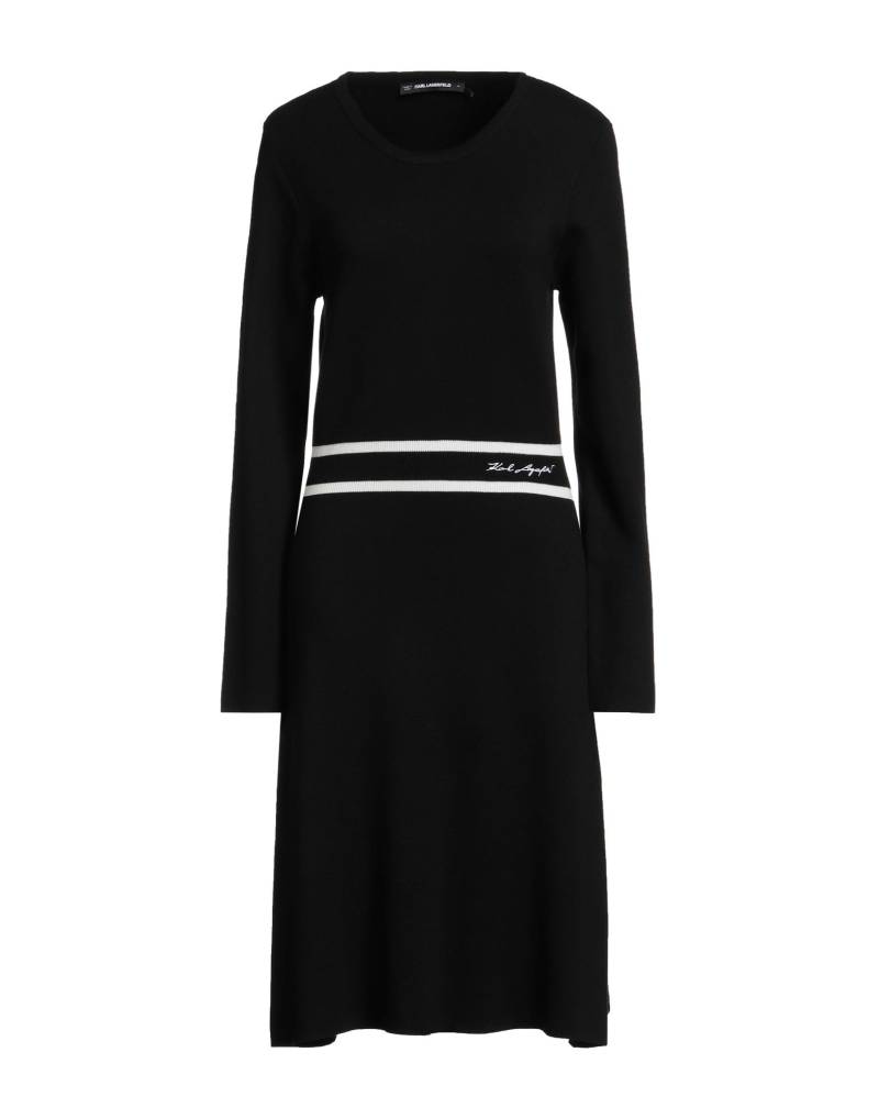 KARL LAGERFELD Midi-kleid Damen Schwarz von KARL LAGERFELD