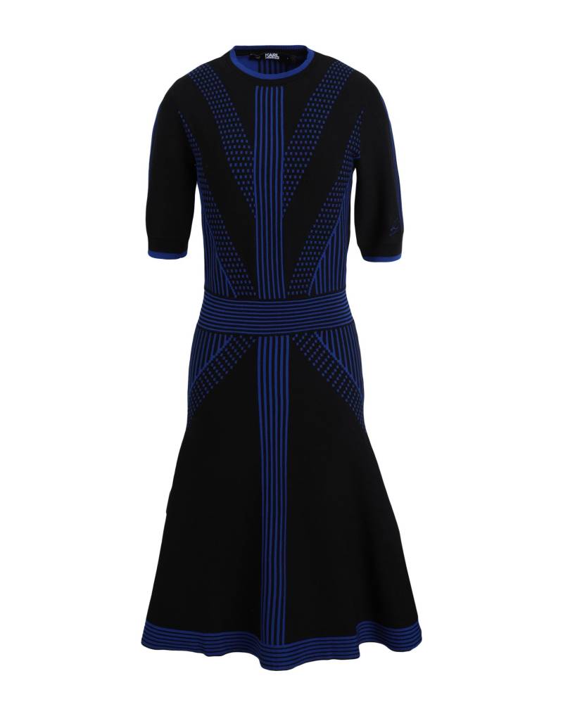 KARL LAGERFELD Midi-kleid Damen Schwarz von KARL LAGERFELD