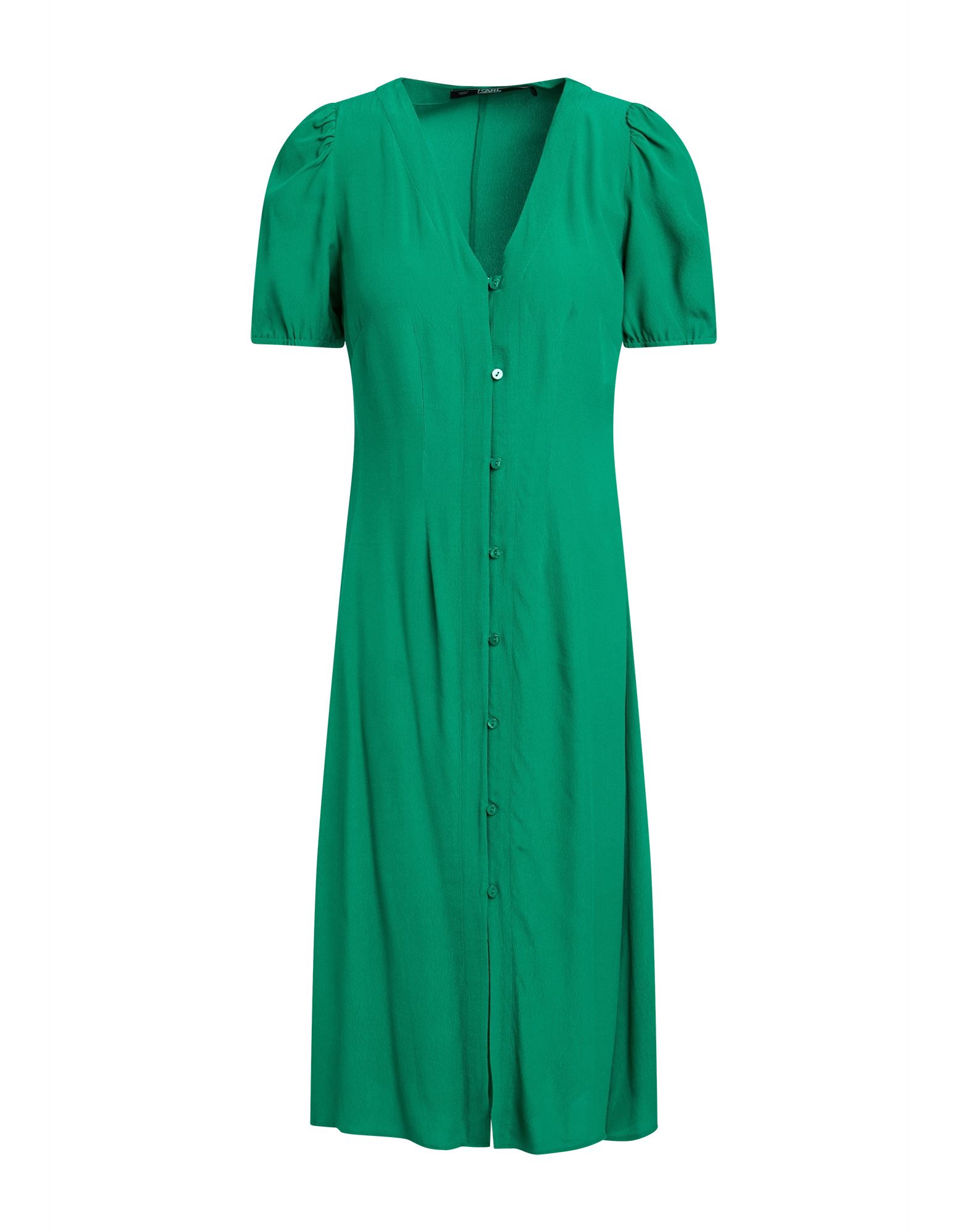 KARL LAGERFELD Midi-kleid Damen Smaragdgrün KARL LAGERFELD Midi-kleid Damen Smaragdgrün von KARL LAGERFELD