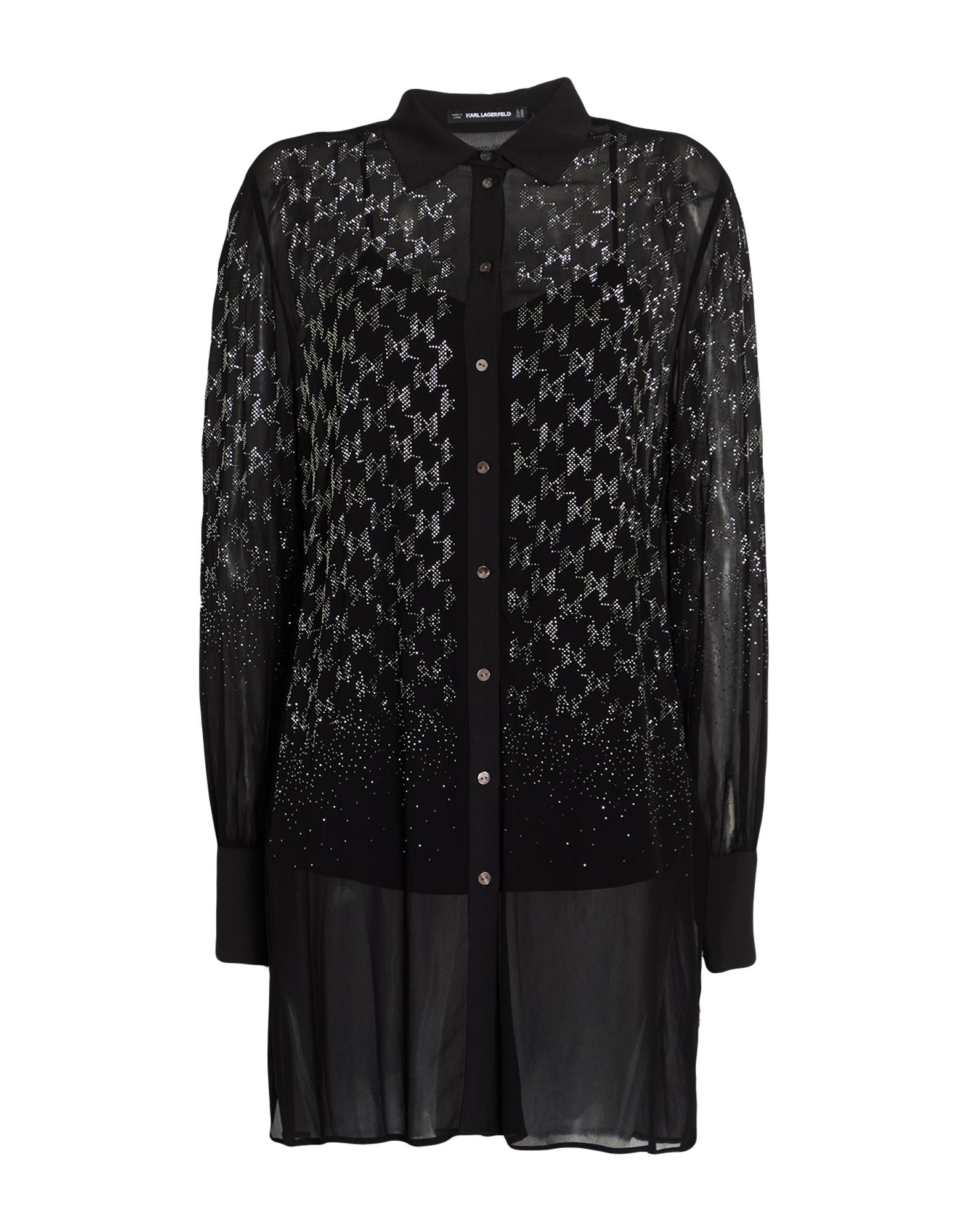 KARL LAGERFELD Mini-kleid Damen Schwarz KARL LAGERFELD Mini-kleid Damen Schwarz von KARL LAGERFELD
