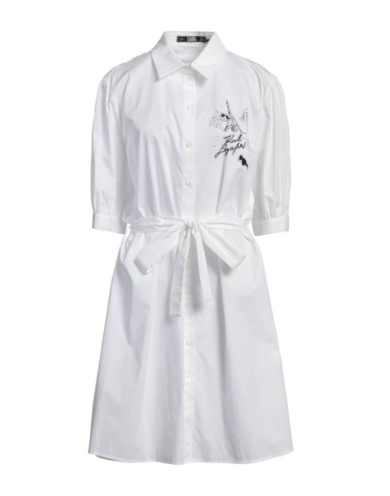 KARL LAGERFELD Mini-kleid Damen Weiß von KARL LAGERFELD